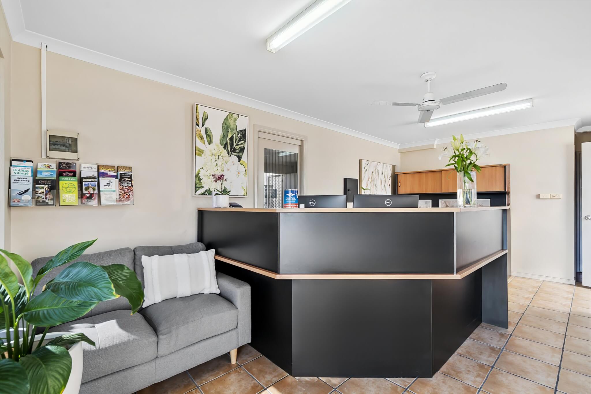 Cityville Apartments & Motel — reception desk
